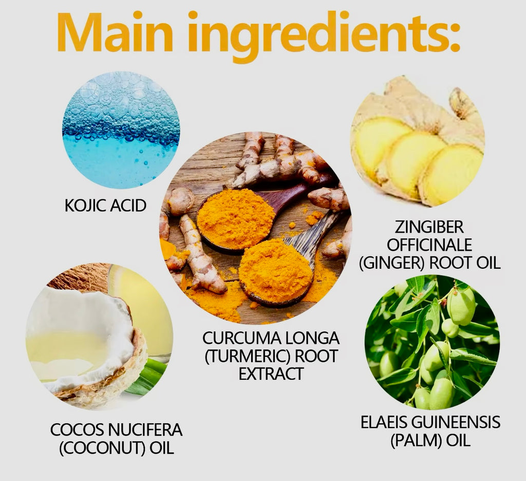 Turmeric & Kojic Acid Brightening Soap Fade Spots & Clear Skin