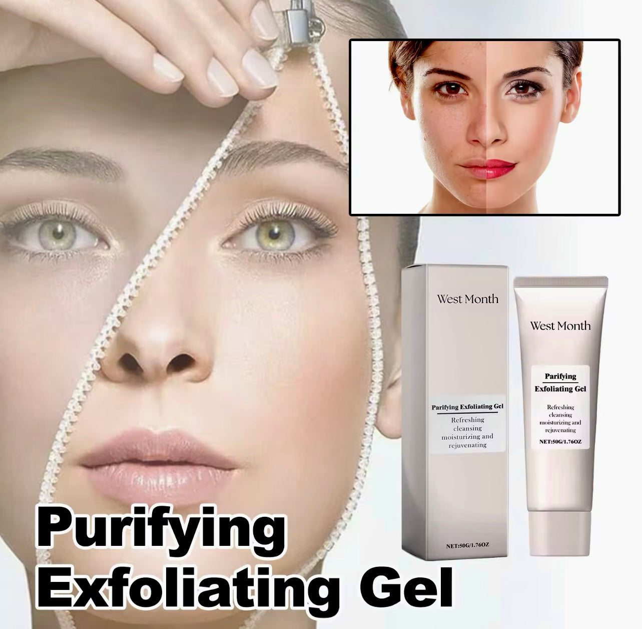 Purifying Exfoliating Gel Deep Pore Cleanser & Skin Repair