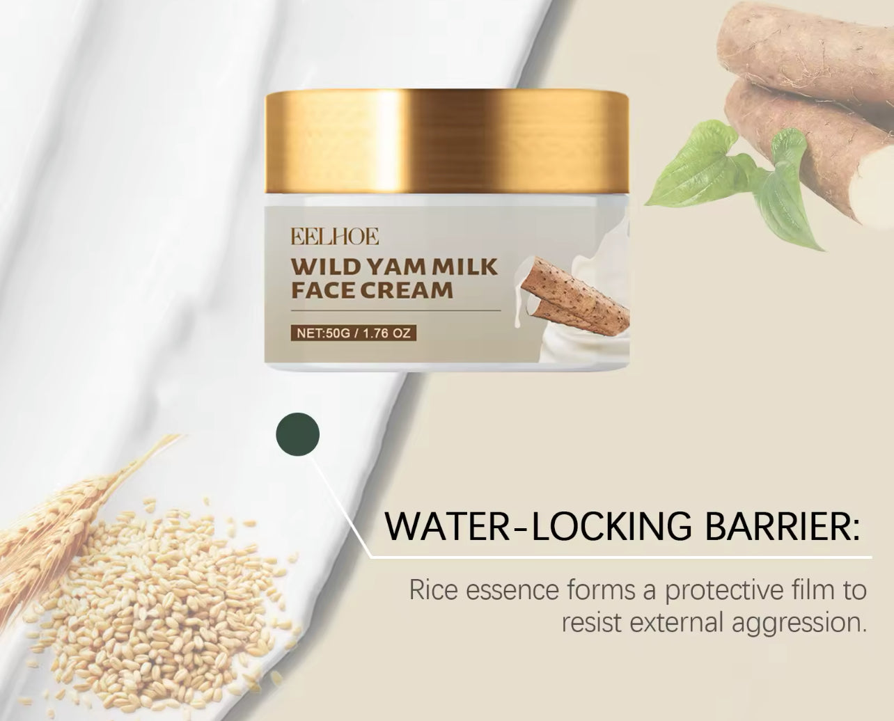 Wild Yam Face Cream Brightening & Moisturizing Skincare