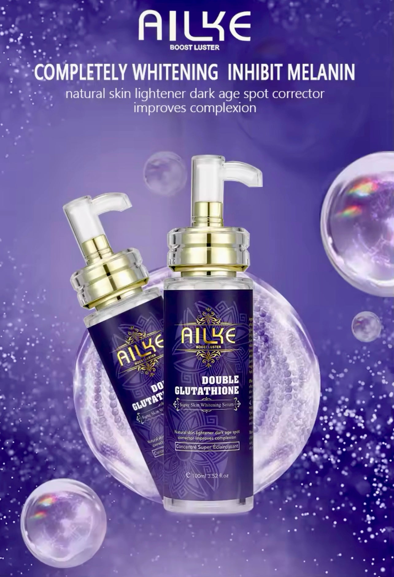 Brightening Face & Body Serum with Glutathione, Aloe Vera & Vitamin C