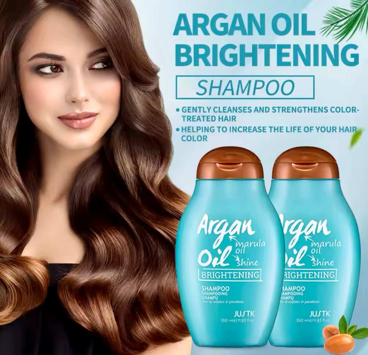 3-Pack Argan Oil Shampoo, Conditioner & Tea Tree Body Wash Set