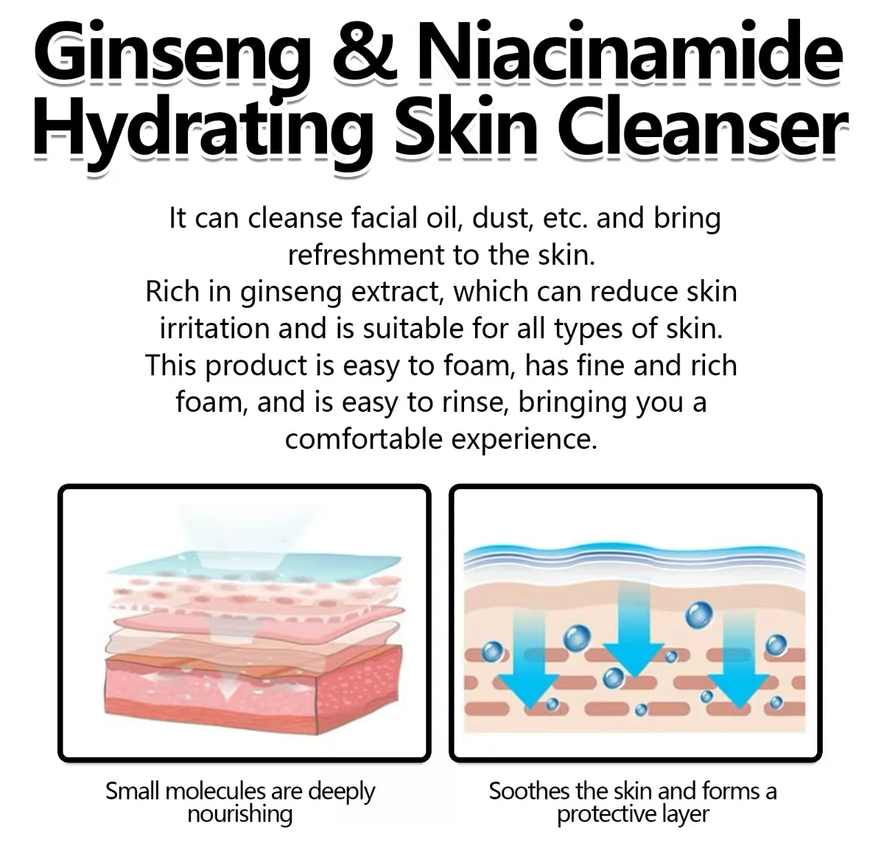 Ginseng Facial Cleanser Deep Cleansing & Brightening