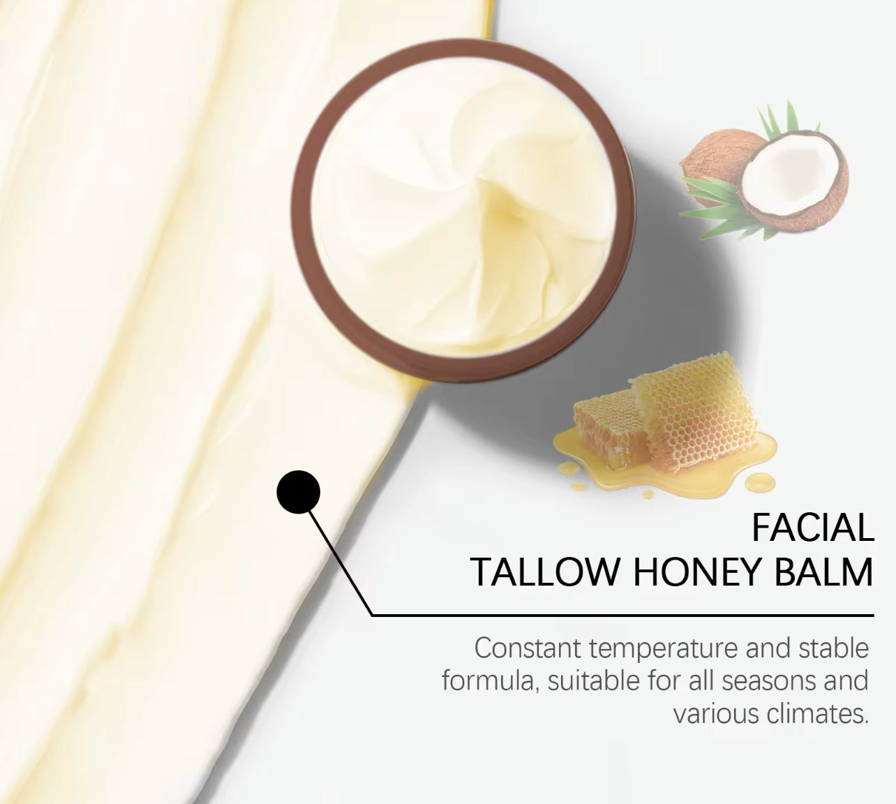 Beef Tallow Face & Body Cream Deep Moisture & Skin Repair