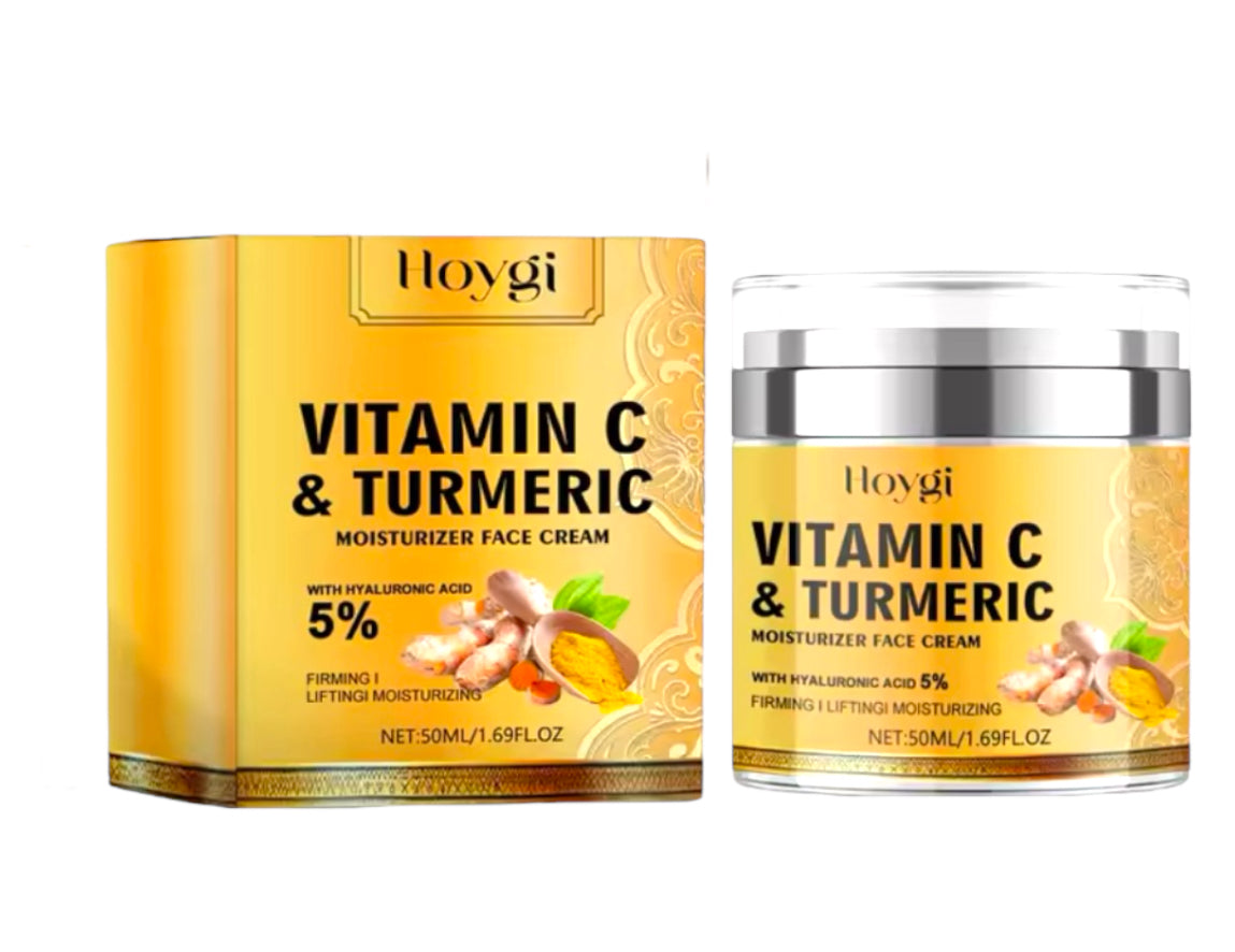 Vitamin C & Turmeric Brightening Face Cream Dark Spot & Wrinkle Care