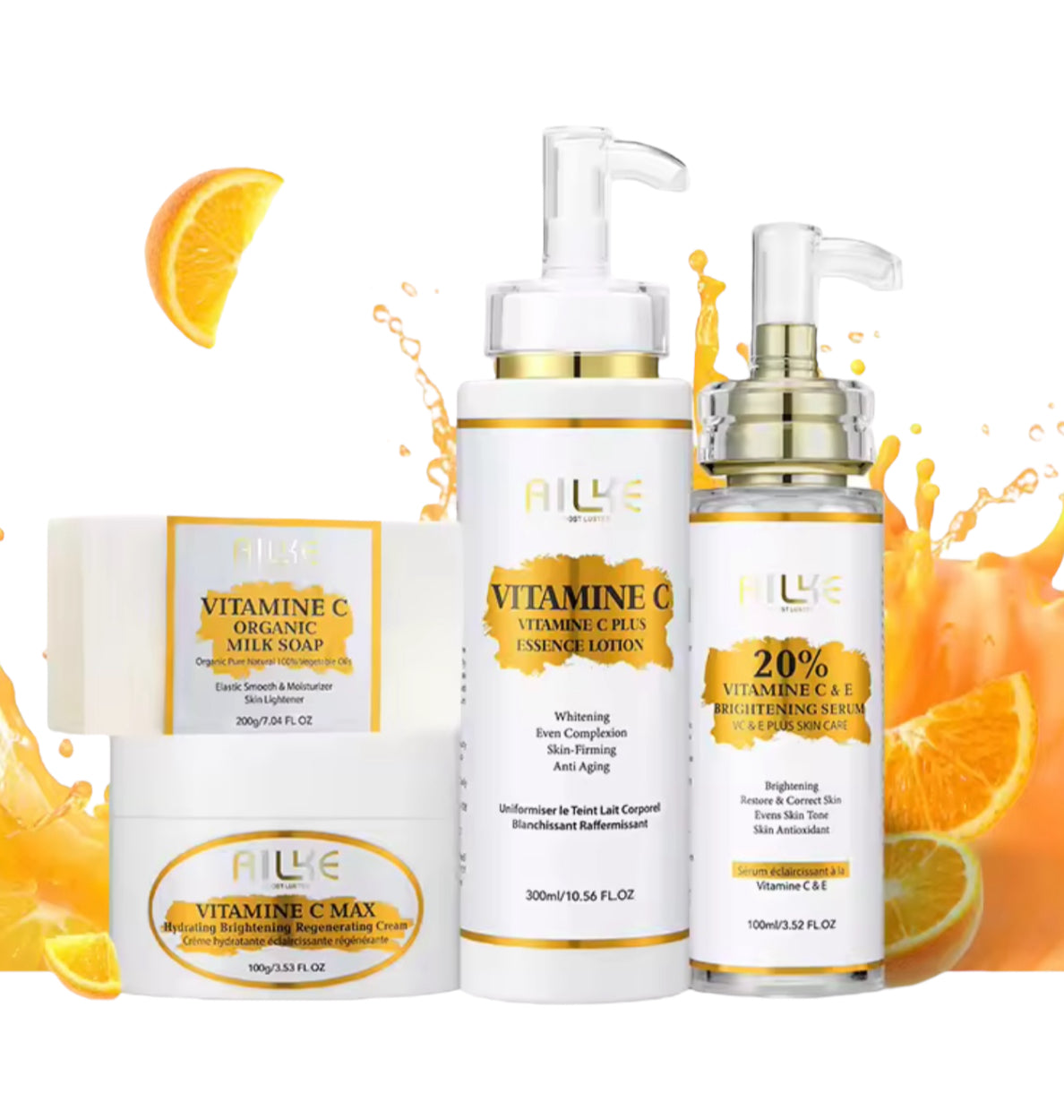 Lightening Body Cream Vitamin C & Hyaluronic Acid Hydrating & Ton Correcting