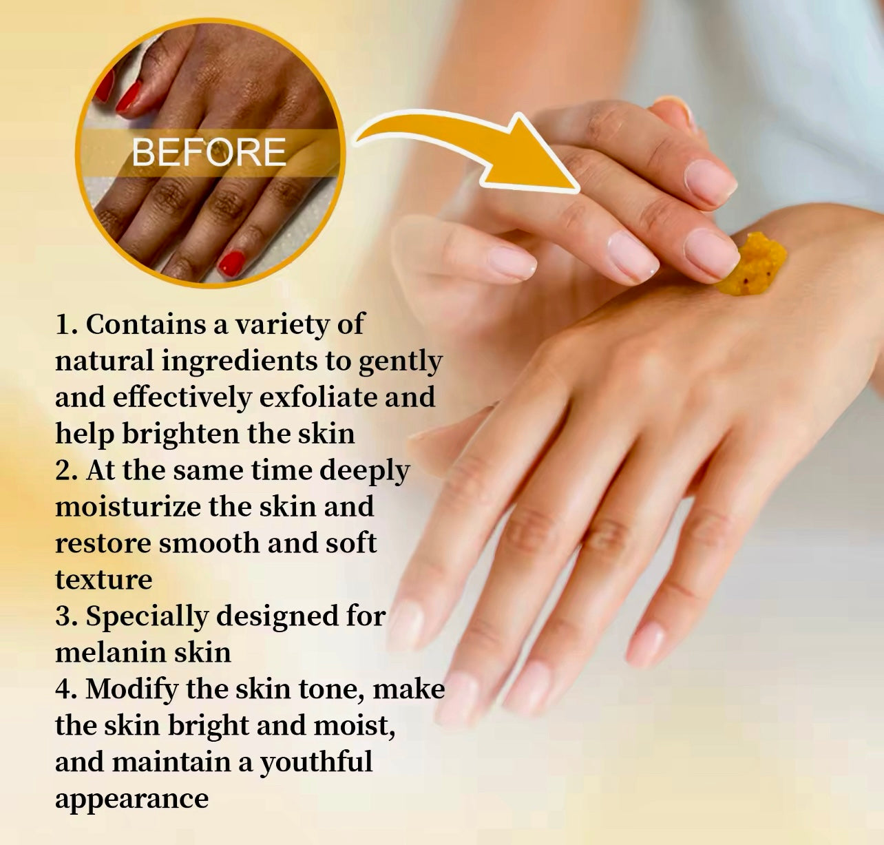 Turmeric Skin Brightening Scrub 100g Exfoliating & Deep Cleansing Scrub