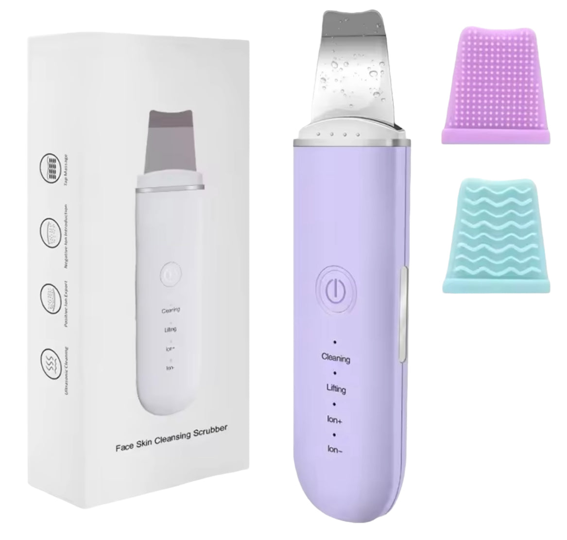 Ultrasonic Skin Scrubber Vibration Face Spatula & Blackhead Remover
