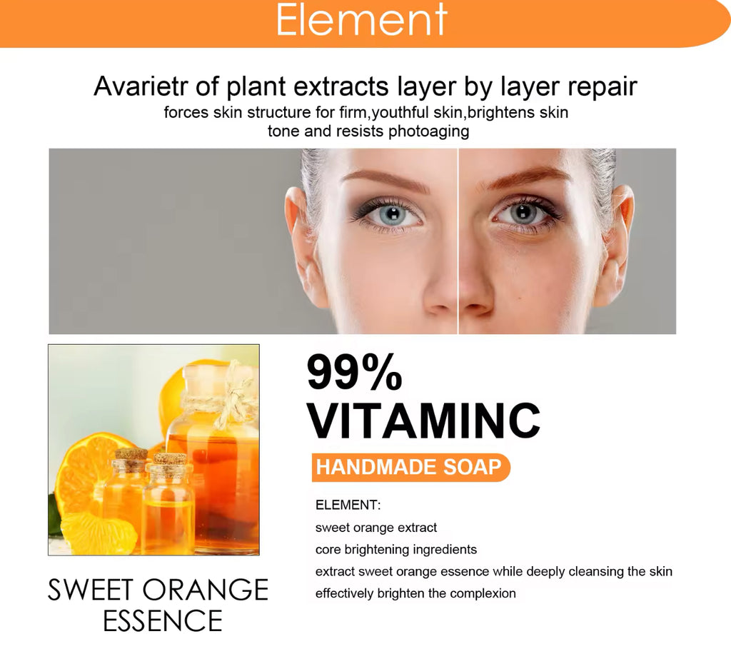 Vitamin C Whitening Soap Deep Cleansing & Brightening