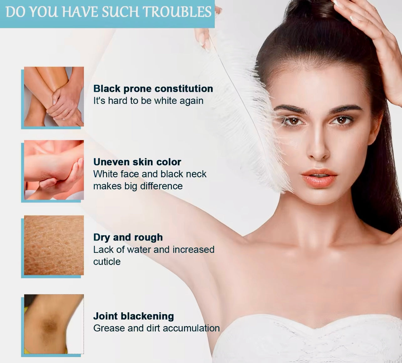 Silky & Moist Whitening Body Lotion Armpit, Knees & Joint Brightening Care