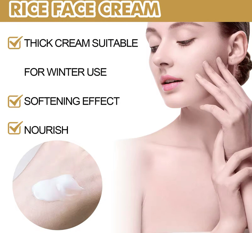 Rice Face Cream Hydrating & Firming Facial Moisturizer