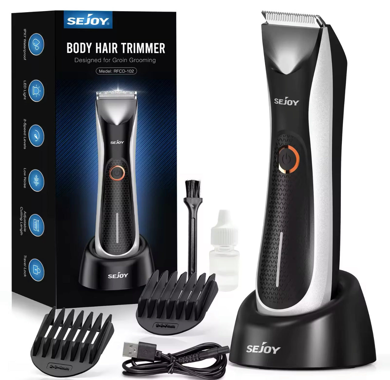 Men’s Grooming Kit Electric Hair Trimmer & Body Clipper