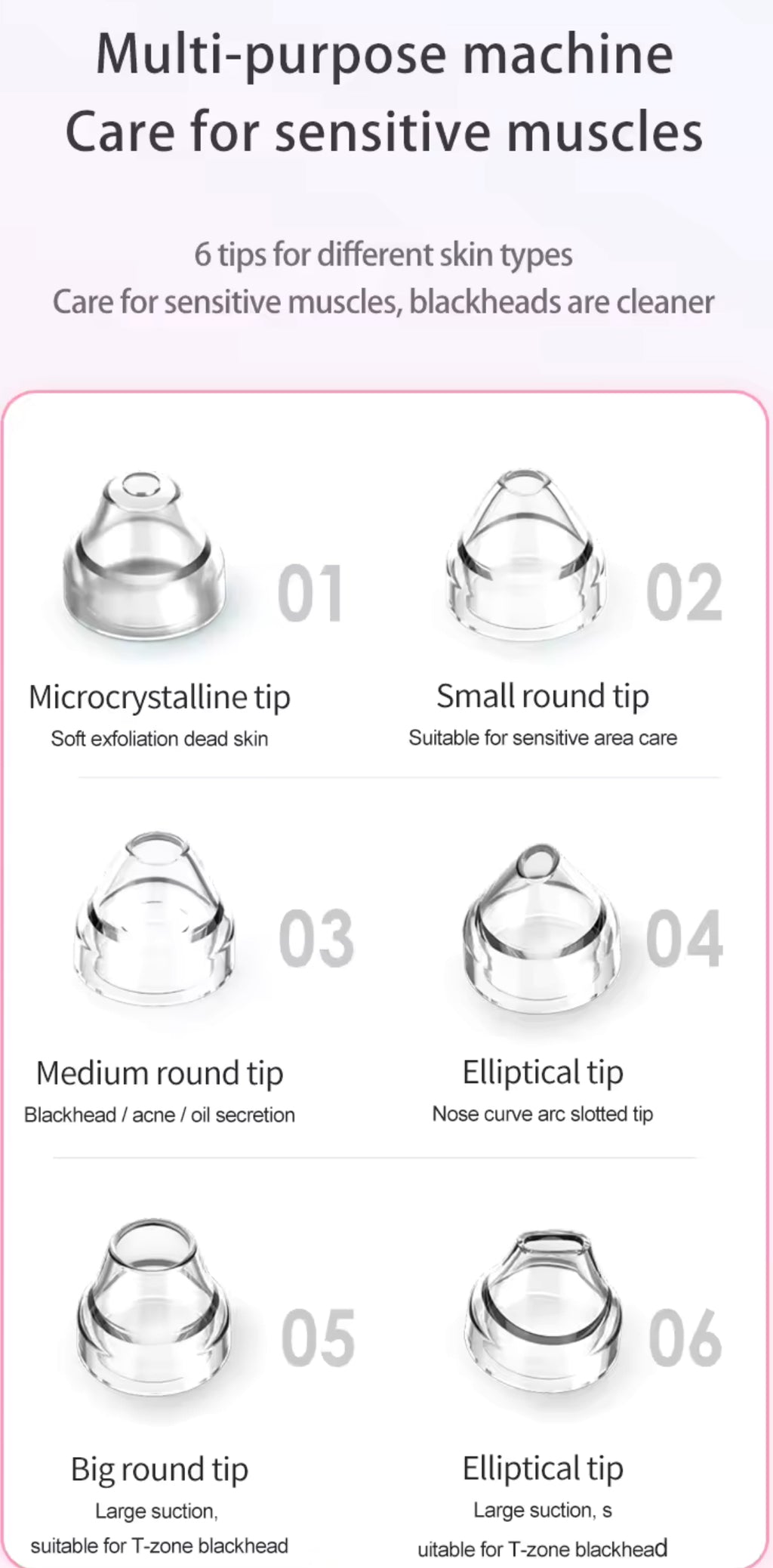 Blackhead Remover with Camera Pore Vacuum Tool with 3 Modes & 6 Heads