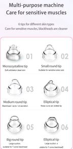 Blackhead Remover with Camera Pore Vacuum Tool with 3 Modes & 6 Heads