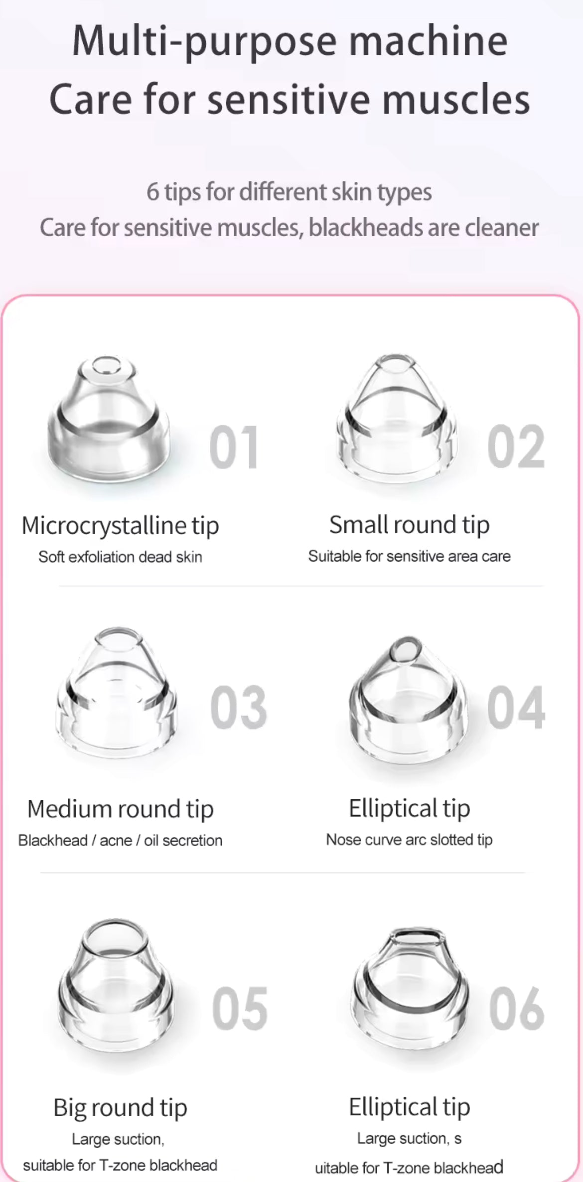 Blackhead Remover with Camera Pore Vacuum Tool with 3 Modes & 6 Heads