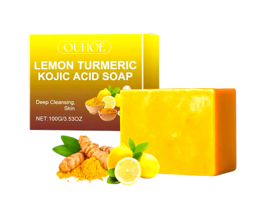 Lemon Turmeric Kojic Acid Soap Deep Cleansing & Moisturizing