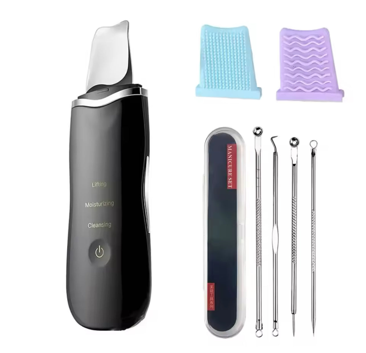 Ultrasonic Skin Scraper Deep Cleaning & Blackhead Remover Facial Spatula