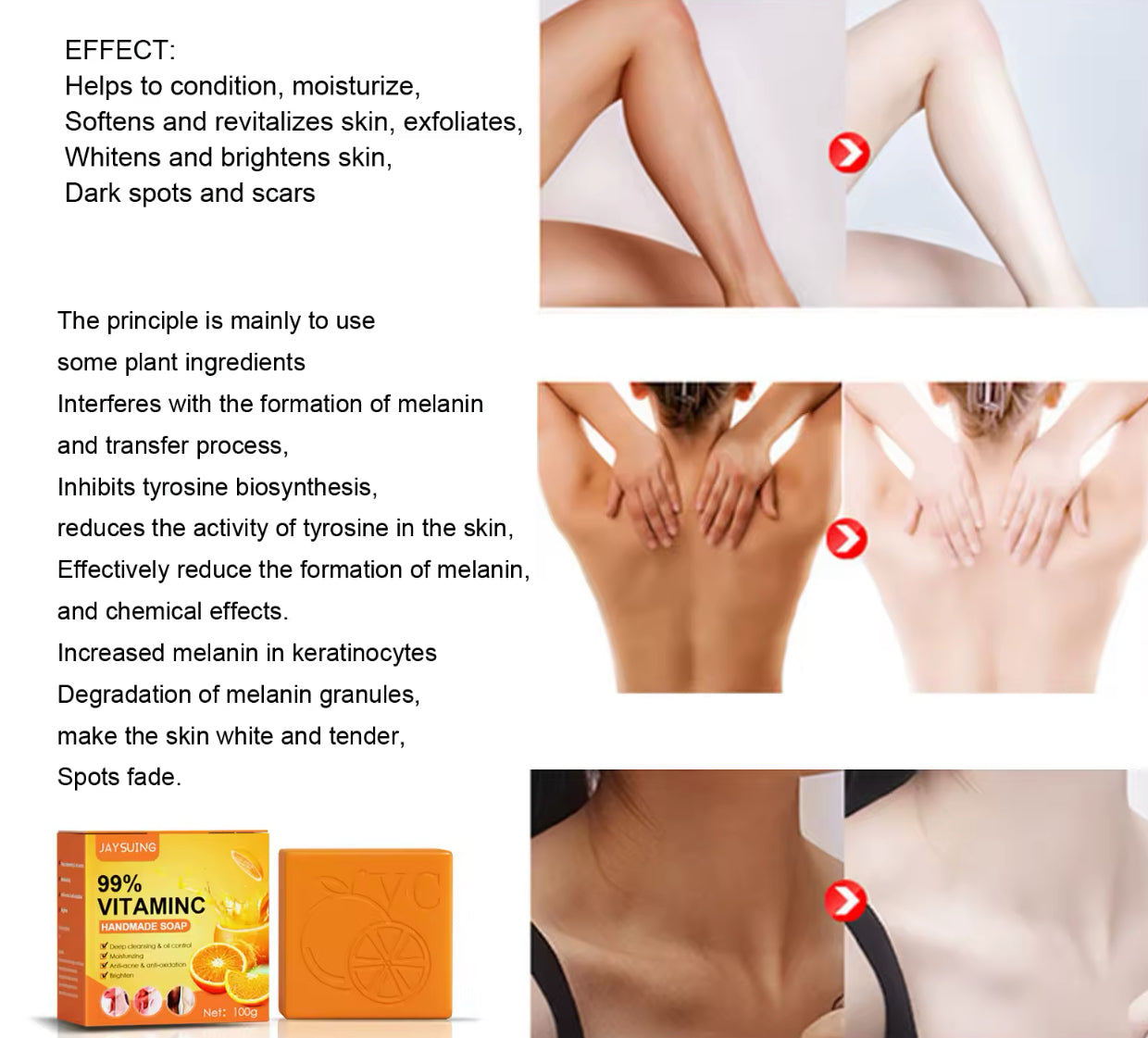 Vitamin C Whitening Soap Deep Cleansing & Brightening
