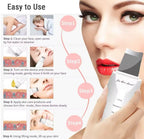 Ultrasonic Skin Scraper Deep Cleaning & Blackhead Remover Facial Spatula