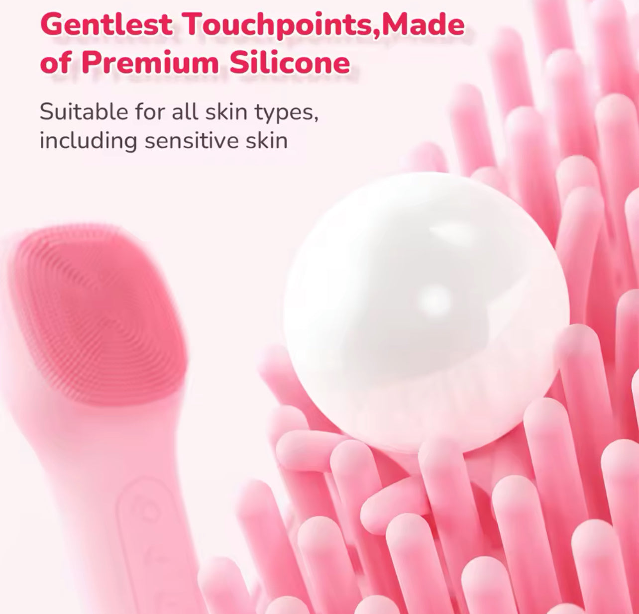 Waterproof Electric Silicone Facial Cleaning Brush Deep Pore & Blackhead Scrubber