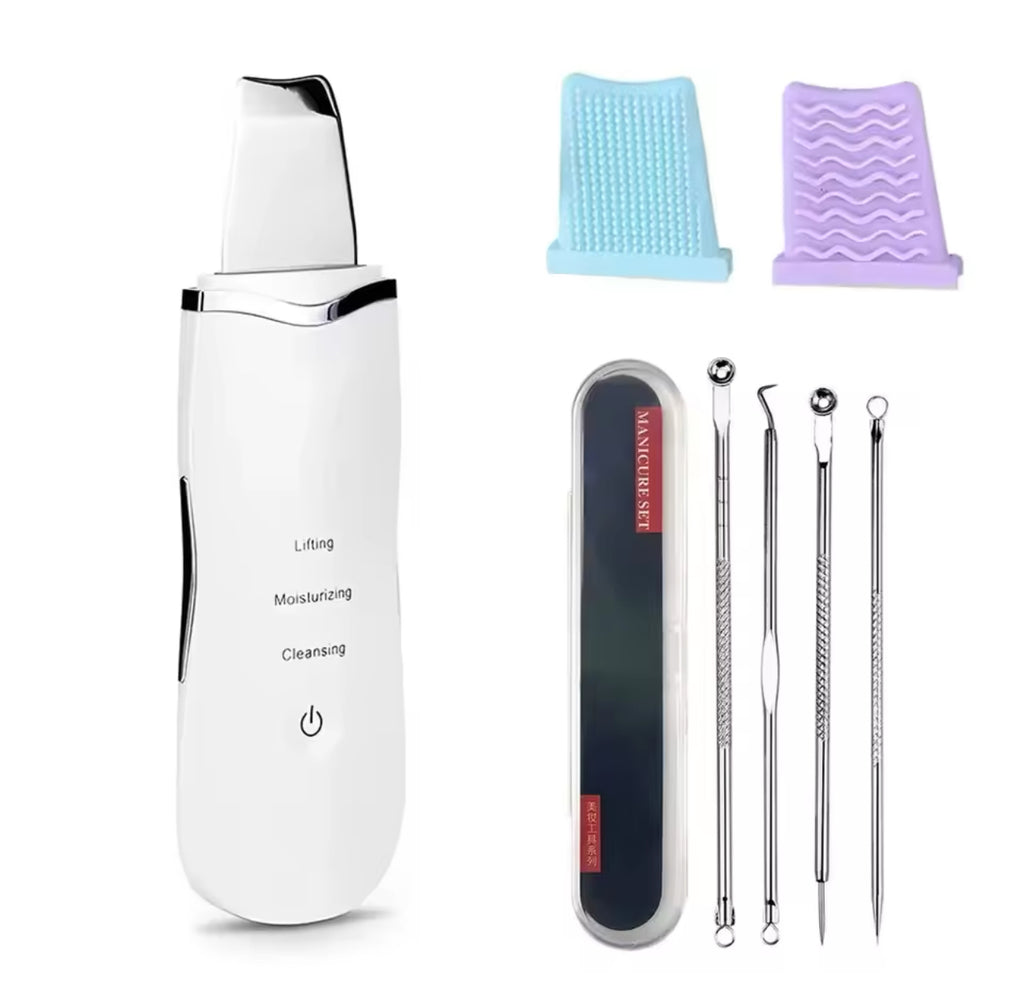 Ultrasonic Skin Scraper Deep Cleaning & Blackhead Remover Facial Spatula