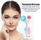 3-in-1 Electric Facial Cleansing Brush Silicone Rotating Exfoliator & Deep Cleanser