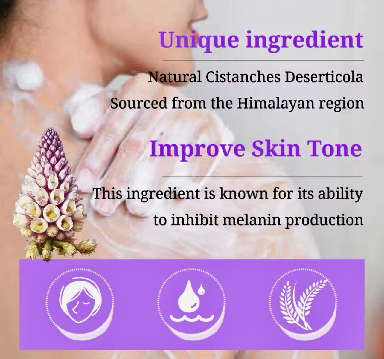Herbal Moisturizing Bar Soap Cistanche & Hyaluron Infused