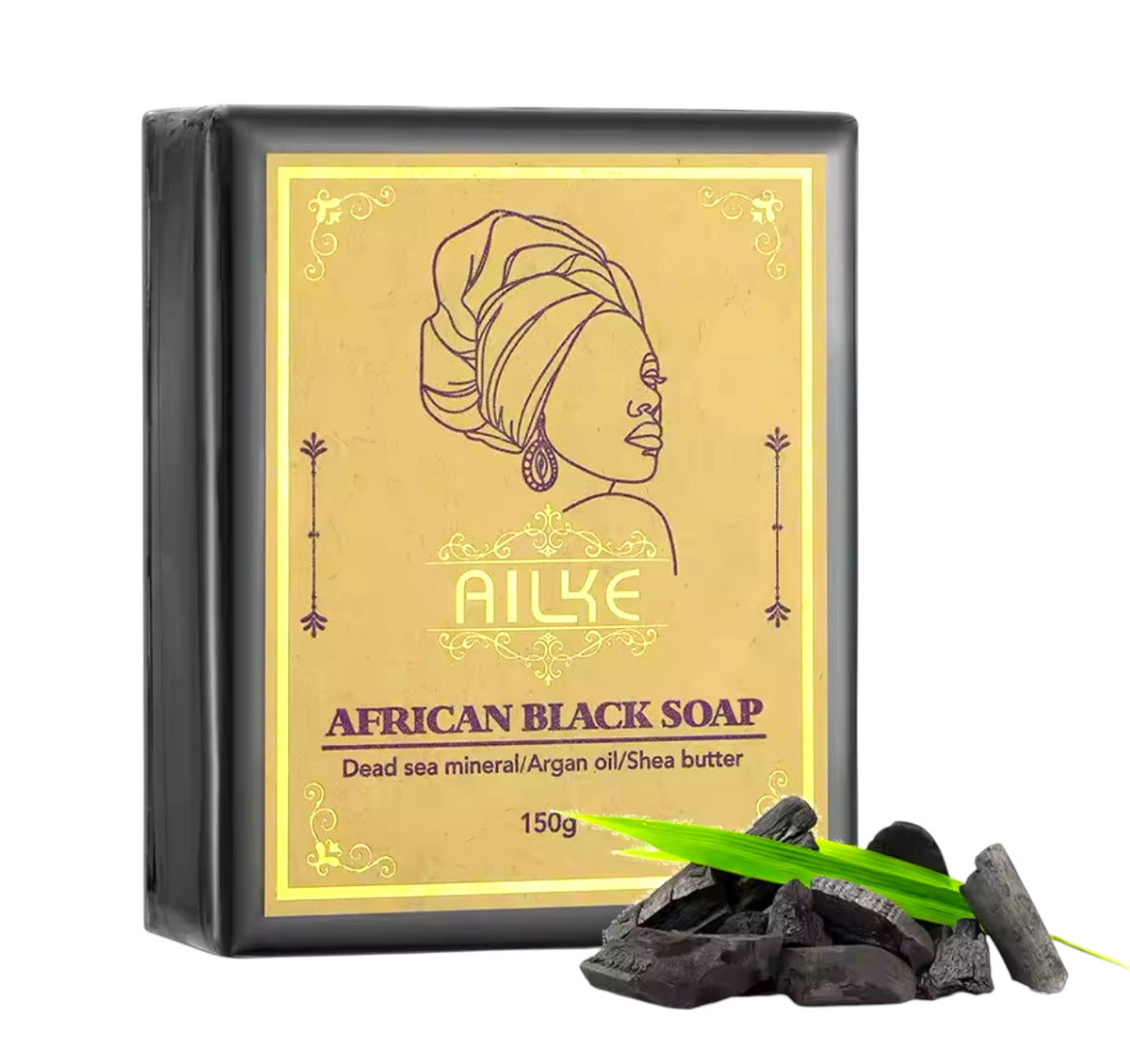 African Black Soap with Bamboo Charcoal Deep Clean & Nourish