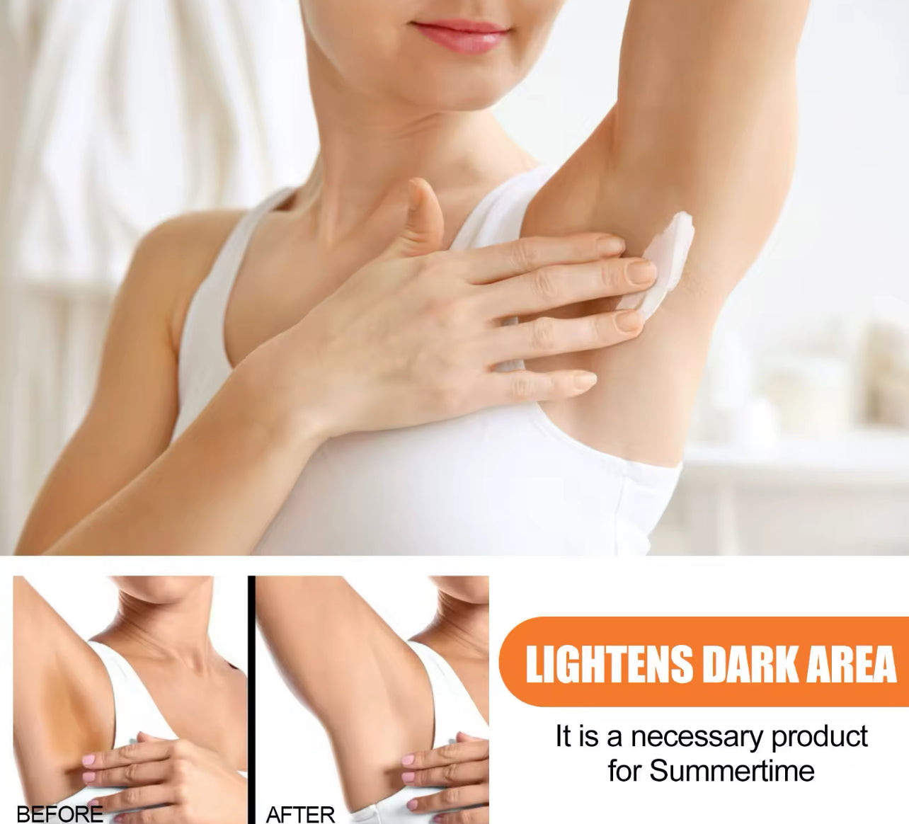 Underarm Brightening Cream Fades Dark Spots & Moisturizes