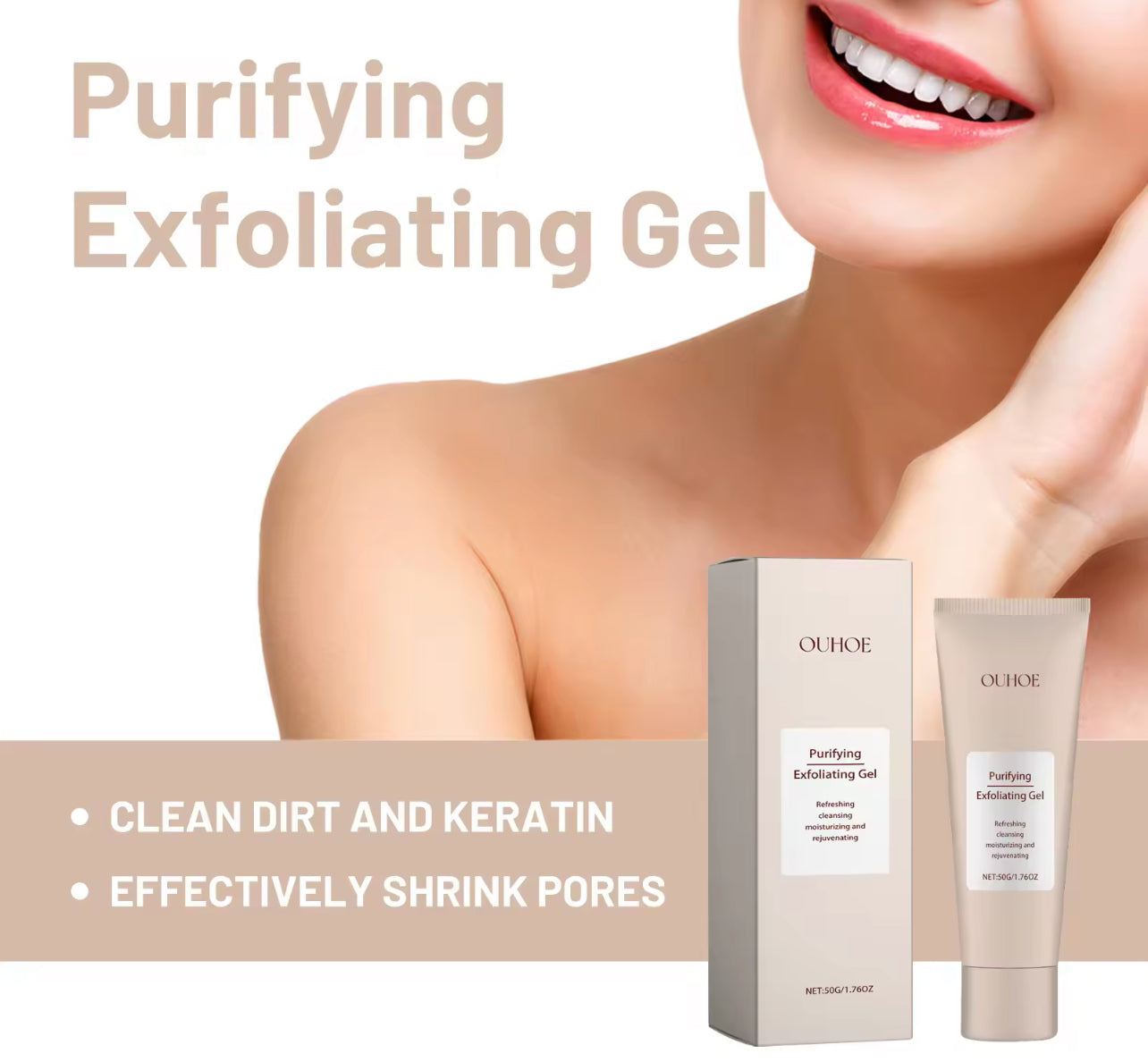 Deep Cleansing Exfoliating Gel – Skin Brightening & Hydrating Scrub