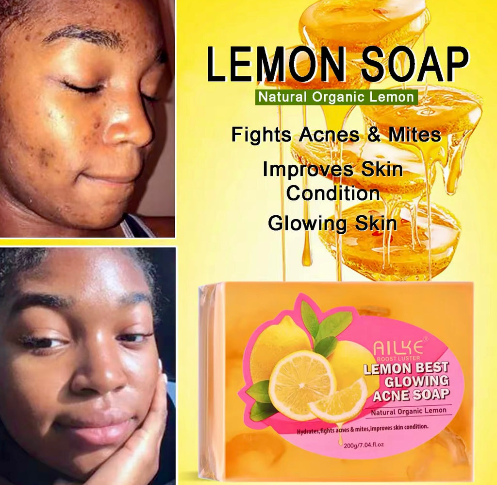 Organic Lemon Whitening Soap Acne & Dark Spot Remover