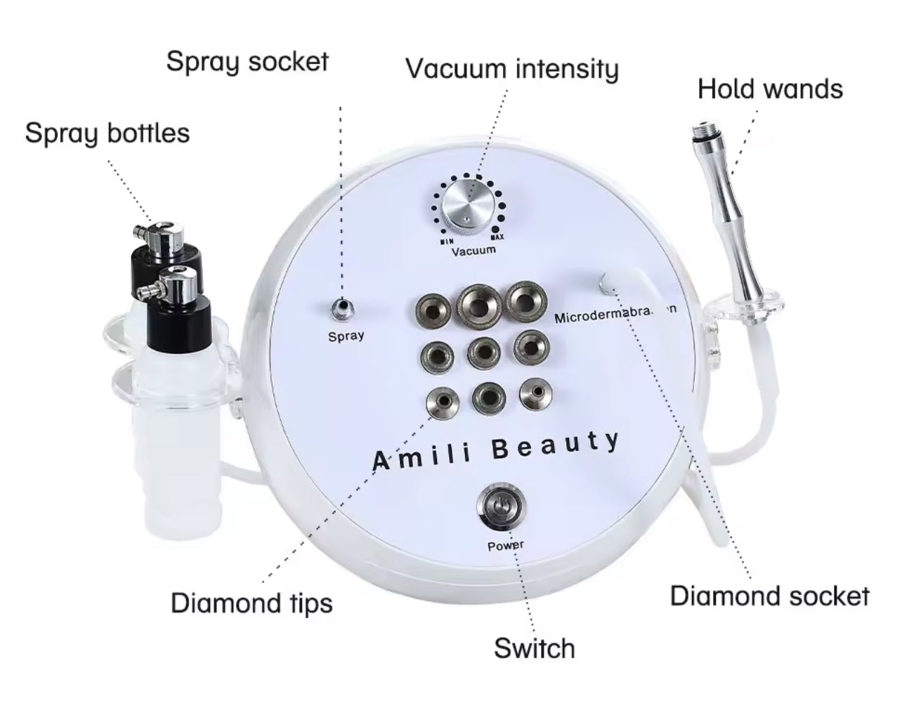 Diamond Microdermabrasion Machine Professional Facial Skin Care for Home Use