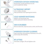 6-in-1 Hydrodermabrasion Machine Hydro Water Jet Peel & Skin Whitening Device