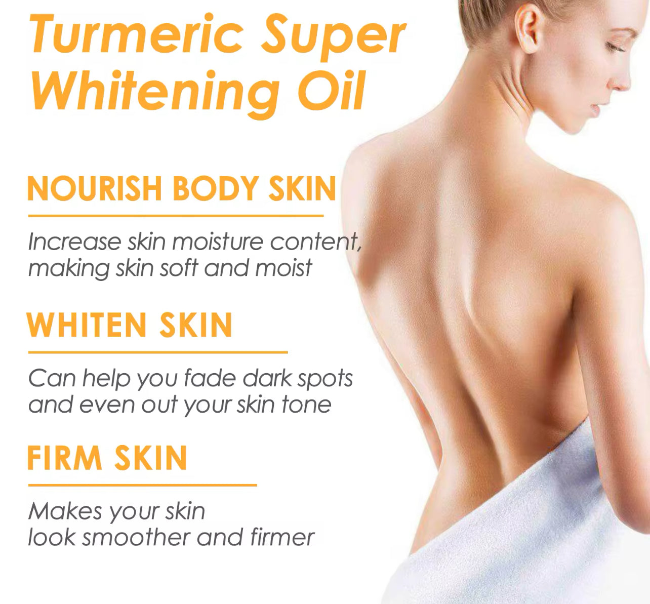 Turmeric Super Whitening Face & Body Oil Dark Spot Remover & Moisturizer
