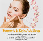 Turmeric & Kojic Acid Brightening Soap Fade Spots & Clear Skin