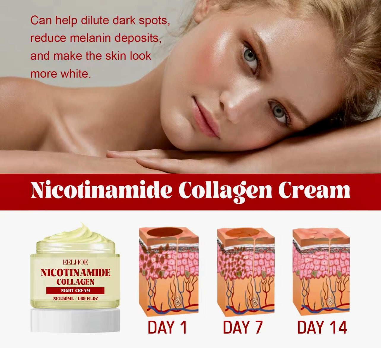 Nicotinamide Whitening Day & Night Face Cream