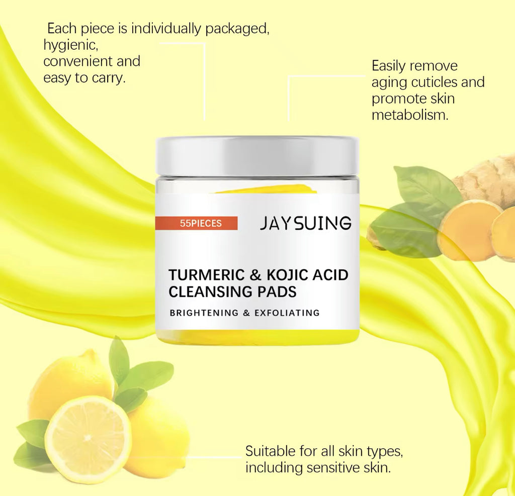 Turmeric Kojic Acid Cleansing Pads 50PCS