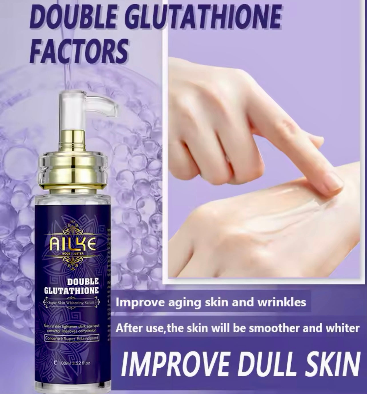 Brightening Face & Body Serum with Glutathione, Aloe Vera & Vitamin C