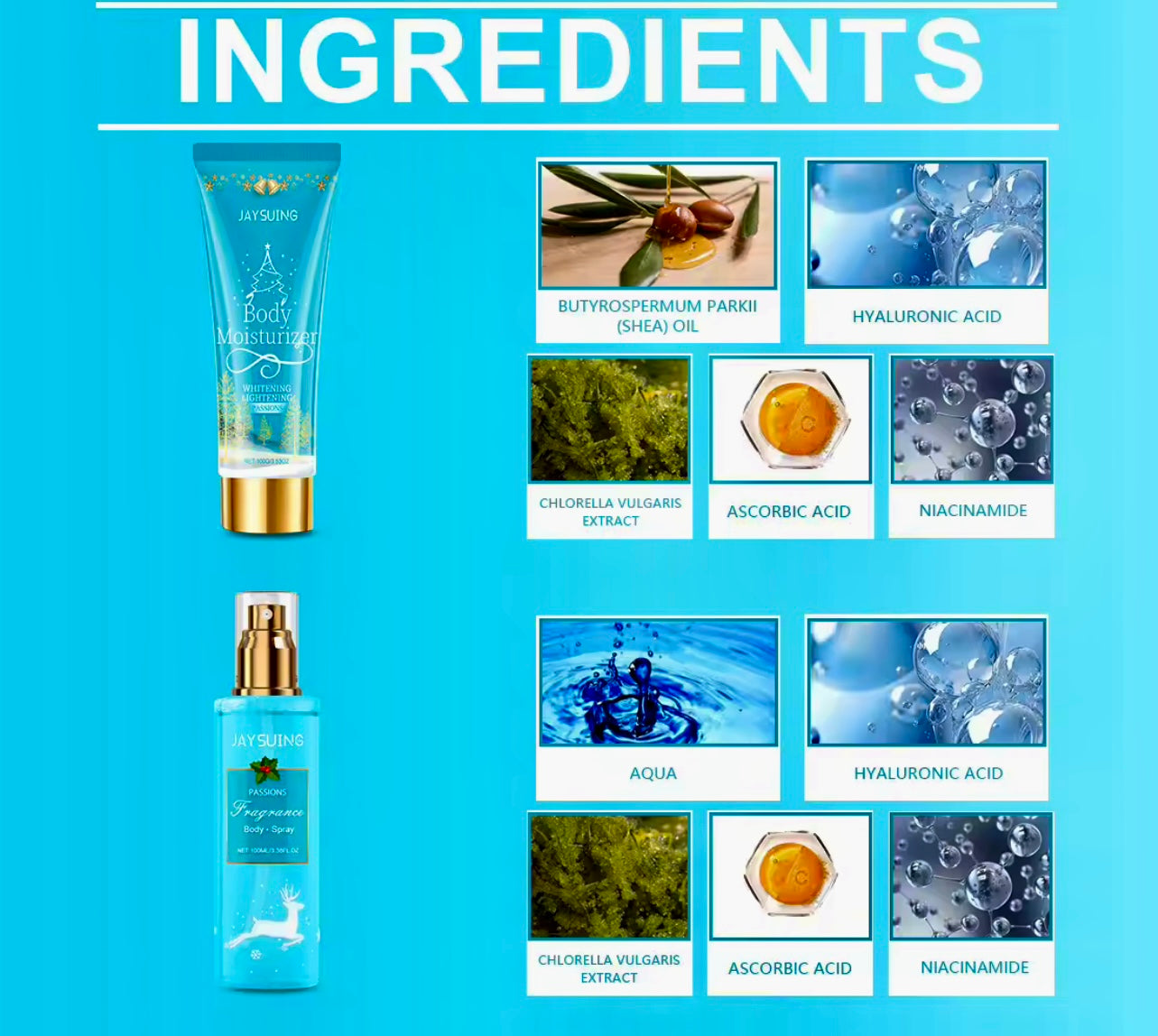 Scented Moisturizing Cream Spray 200ml Long-Lasting Body Lotion & Deodorant