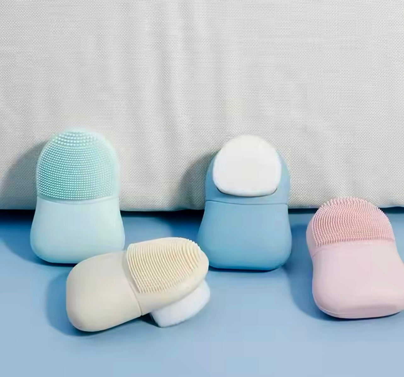 Double-Head Silicone Face Wash Brush Manual Pore Cleansing & Makeup Remover