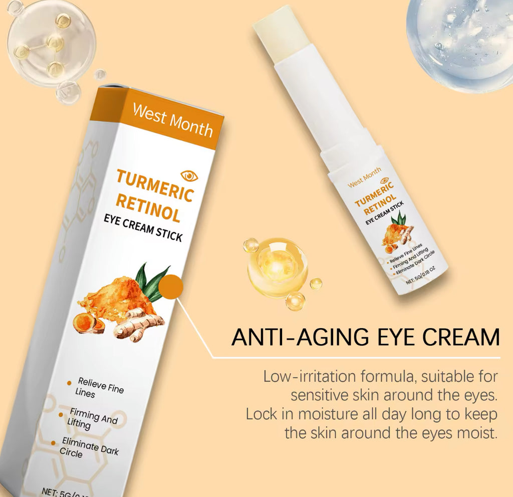 Turmeric Retinol Eye Cream Stick Dark Circle & Puffiness Remover