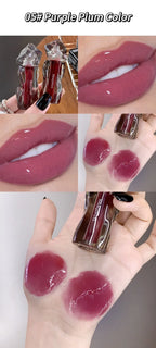 6-Color Moisturizing Plumping Lip Gloss – Shimmering Dewy Non-Greasy Finish