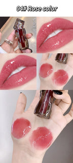 6-Color Moisturizing Plumping Lip Gloss – Shimmering Dewy Non-Greasy Finish