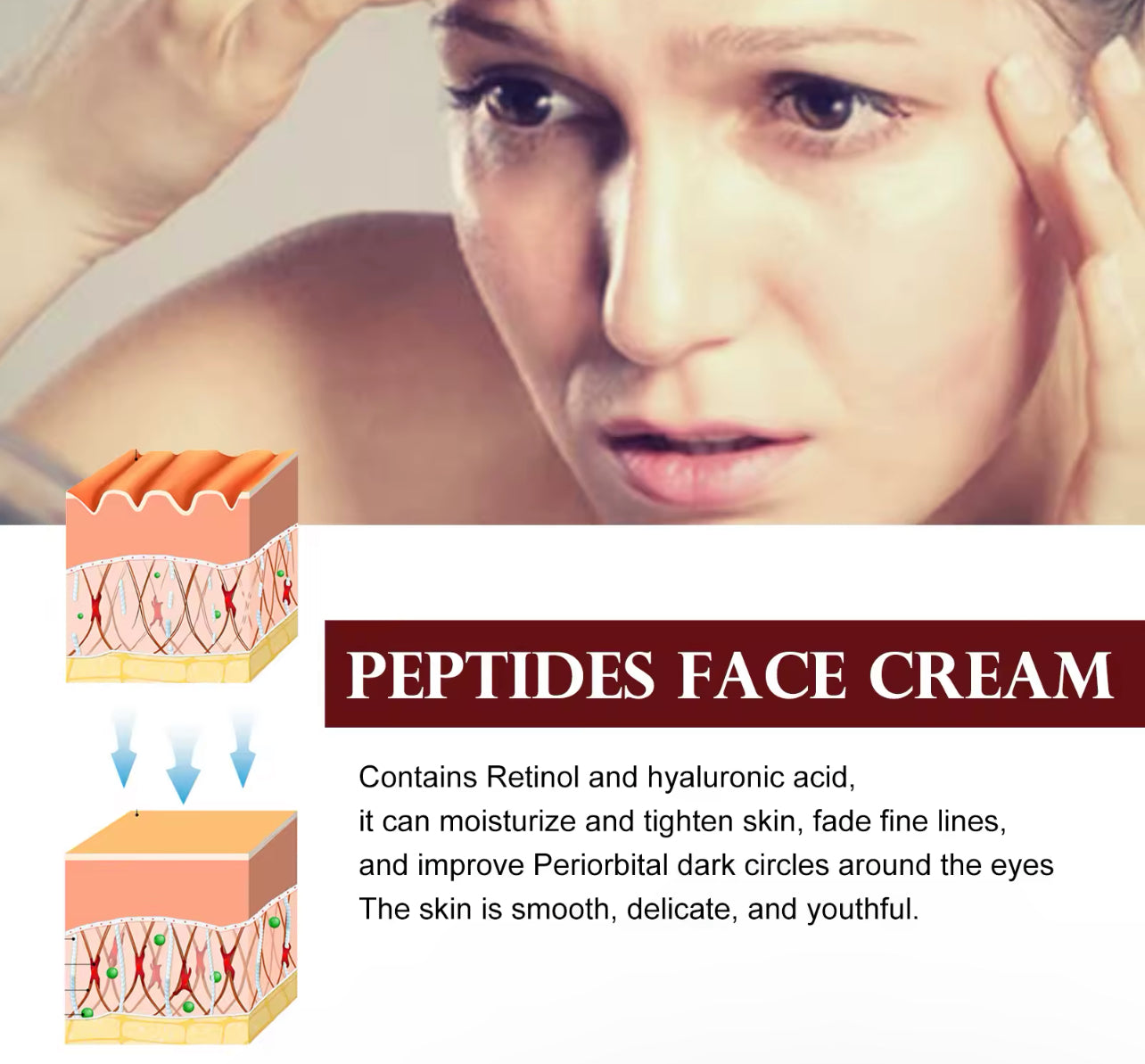 Retinol Firming Face Cream Anti-Aging & Brightening Moisturizer