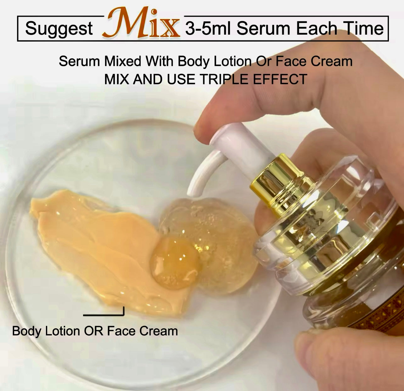 Skin Whitening & Brightening Face Serum Collagen-Infused, Spot Reducer & Moisturizer