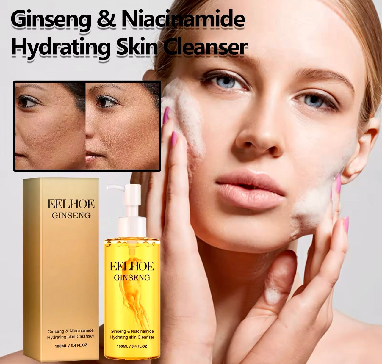 Ginseng Facial Cleanser Deep Cleansing & Brightening