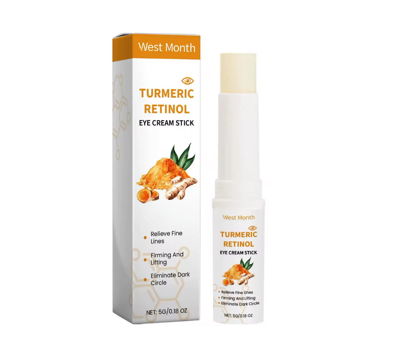 Turmeric Retinol Eye Cream Stick Dark Circle & Puffiness Remover