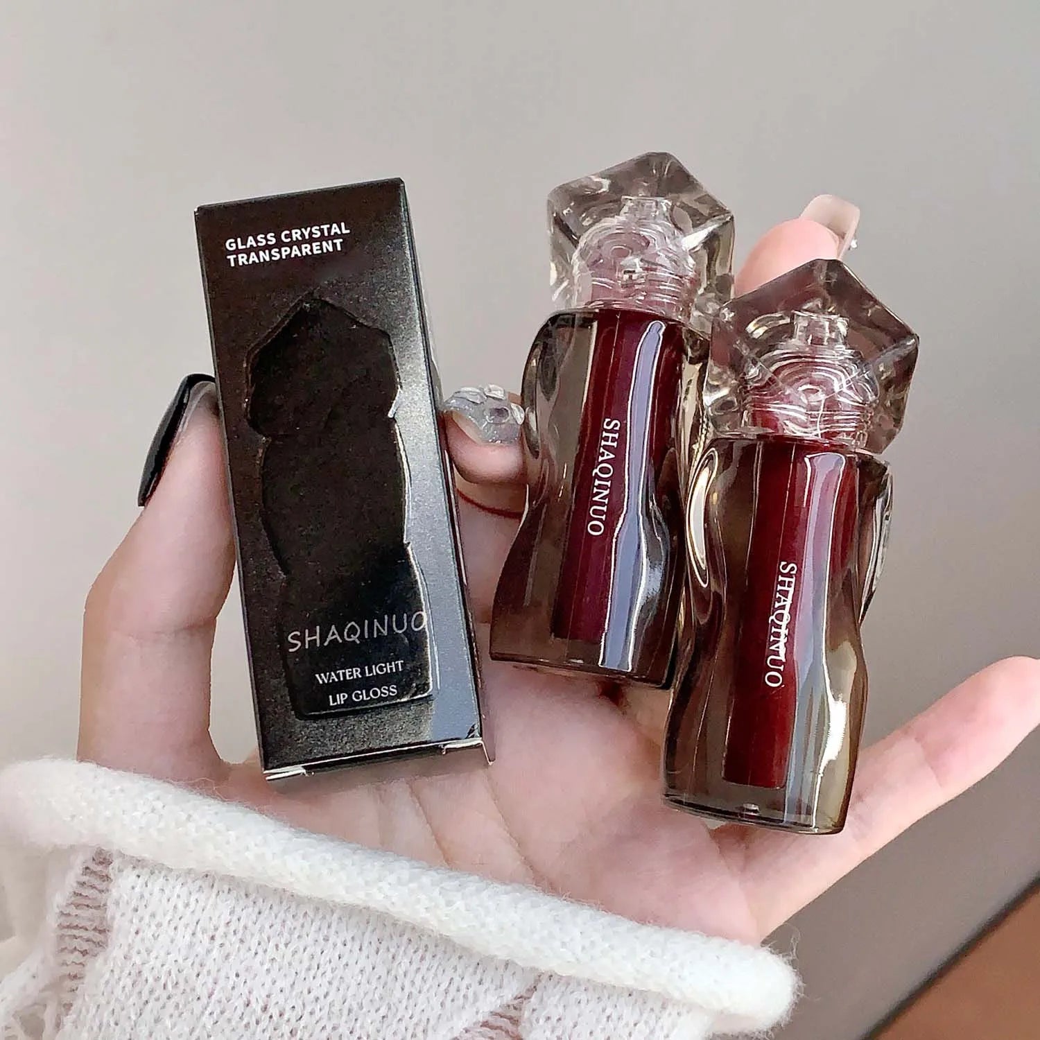 6-Color Moisturizing Plumping Lip Gloss – Shimmering Dewy Non-Greasy Finish
