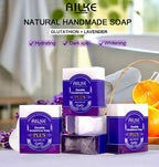 Lightening Soap Bar Glutathione & Lavender for Clear, Radiant Skin