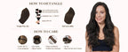 Straight Clip-In Human Hair Extensions – 100% Brazilian Virgin Hair, 8PCS/120g, Natural Black