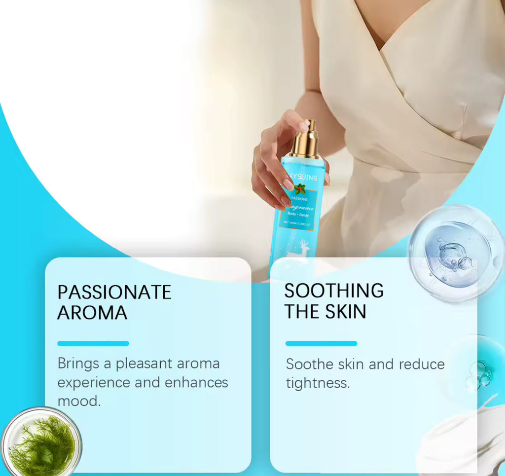 Scented Moisturizing Cream Spray 200ml Long-Lasting Body Lotion & Deodorant